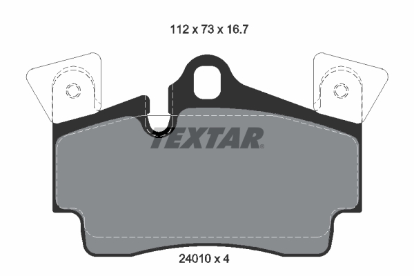 Placute frana TEXTAR 2401001