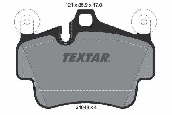 Placute frana TEXTAR 2404903