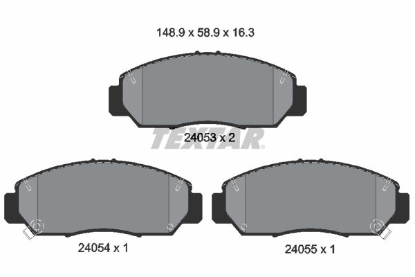 Placute frana TEXTAR 2405301