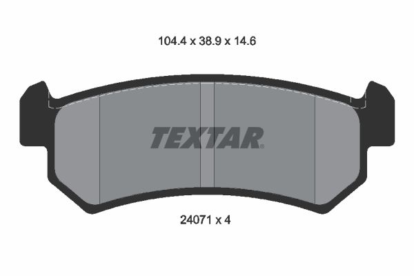 Placute frana TEXTAR 2407101