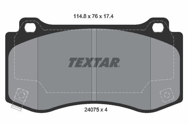 Placute frana TEXTAR 2407501