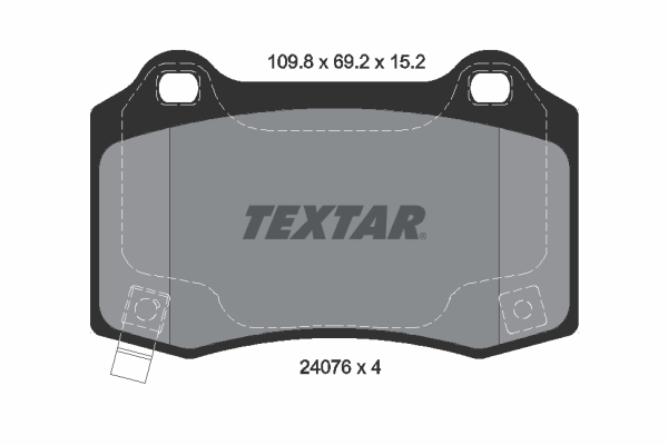 Placute frana TEXTAR 2407601