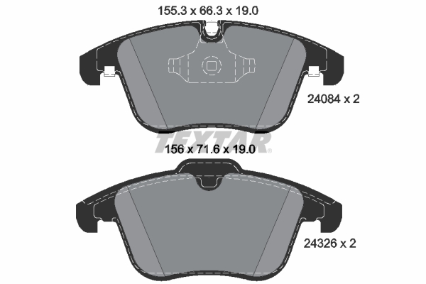 Placute frana TEXTAR 2408401