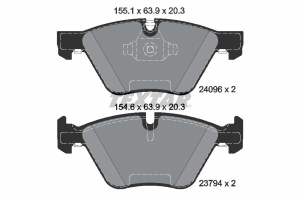 Placute frana TEXTAR 2409601