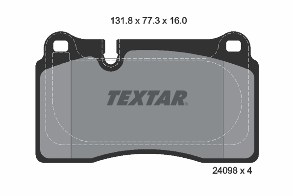 Placute frana TEXTAR 2409803