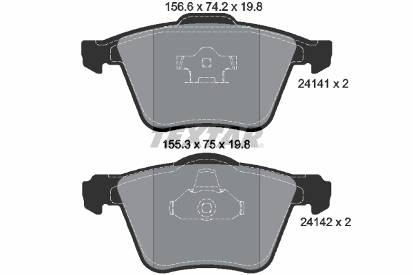 Placute frana TEXTAR 2414101