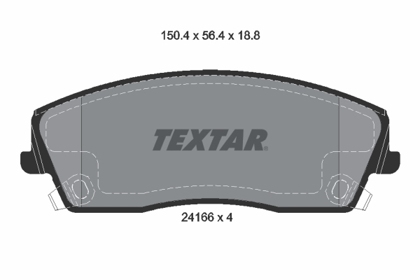 Placute frana TEXTAR 2416601