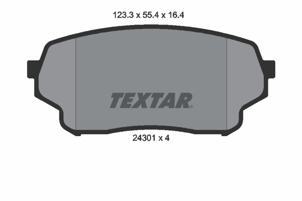 Placute frana TEXTAR 2430101