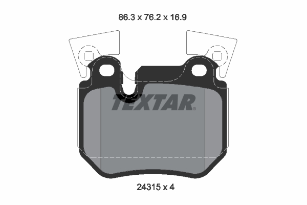 Placute frana TEXTAR 2431501