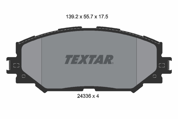 Placute frana TEXTAR 2433601