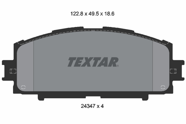 Placute frana TEXTAR 2434701