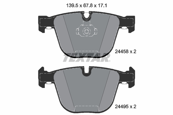 Placute frana TEXTAR 2445801