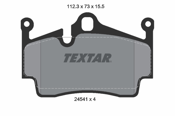 Placute frana TEXTAR 2454101