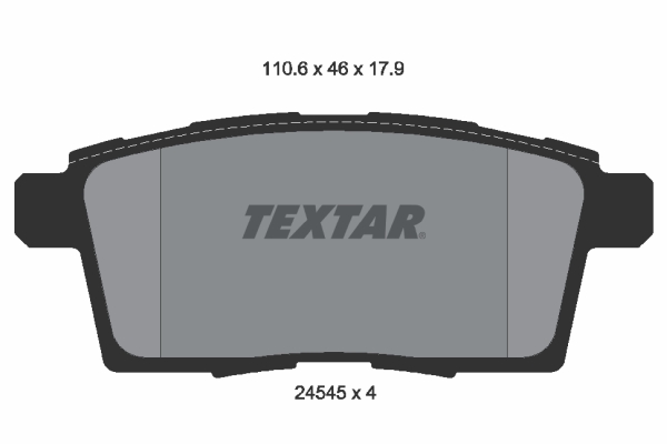 Placute frana TEXTAR 2454501
