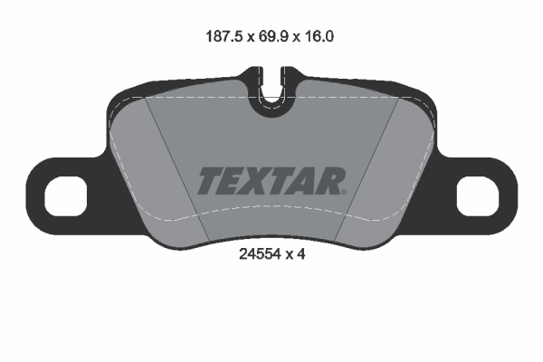 Placute frana TEXTAR 2455401