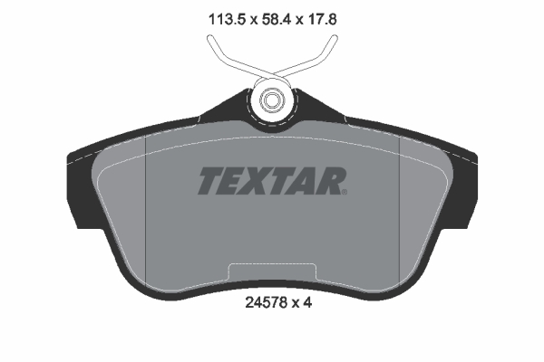 Placute frana TEXTAR 2457803