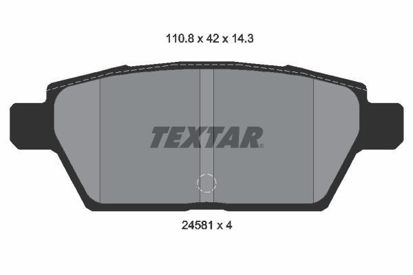 Placute frana TEXTAR 2458102