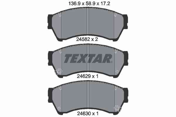 Placute frana TEXTAR 2458202