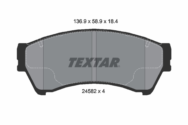 Placute frana TEXTAR 2458201