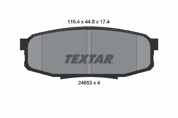 Placute frana TEXTAR 2465301