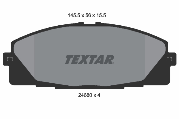 Placute frana TEXTAR 2468001