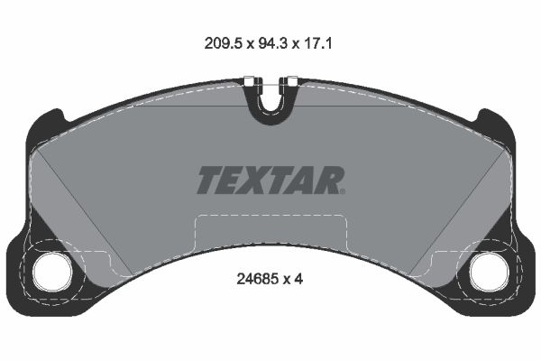 Placute frana TEXTAR 2468501