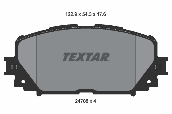 Placute frana TEXTAR 2470801