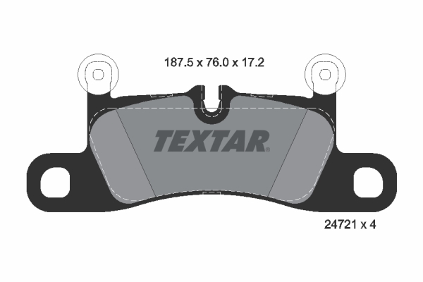 Placute frana TEXTAR 2472101