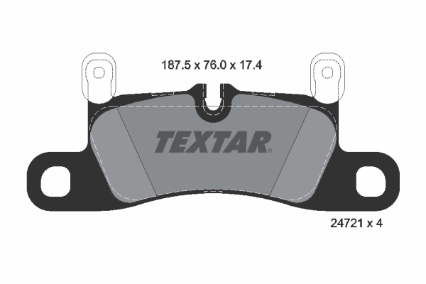 Placute frana TEXTAR 2472102