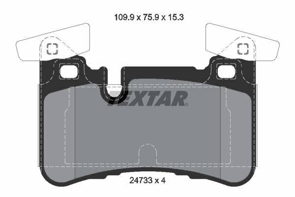 Placute frana TEXTAR 2473301