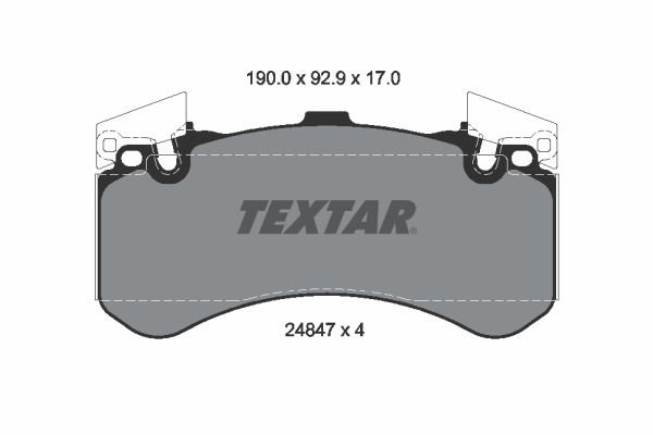 Placute frana TEXTAR 2484701