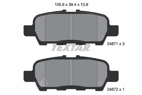 Placute frana TEXTAR 2487101