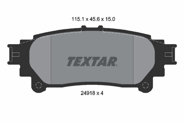 Placute frana TEXTAR 2491801
