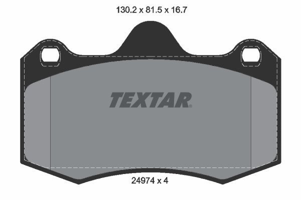 Placute frana TEXTAR 2497401