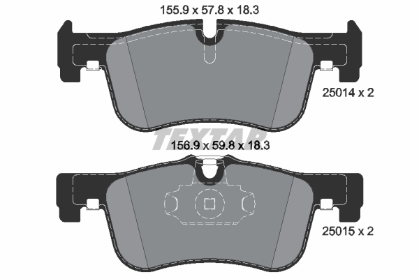 Placute frana TEXTAR 2501401