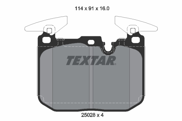 Placute frana TEXTAR 2502807
