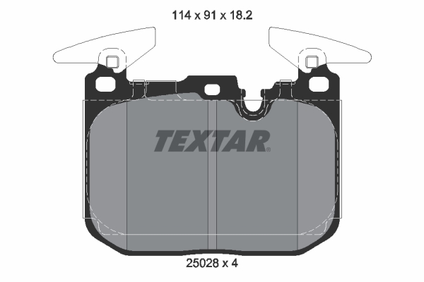 Placute frana TEXTAR 2502801