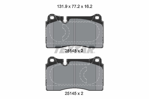 Placute frana TEXTAR 2514501