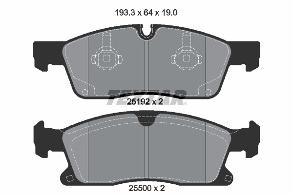 Placute frana TEXTAR 2519201