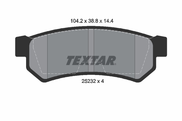 Placute frana TEXTAR 2523201