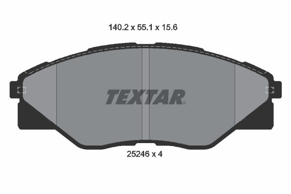 Placute frana TEXTAR 2524601
