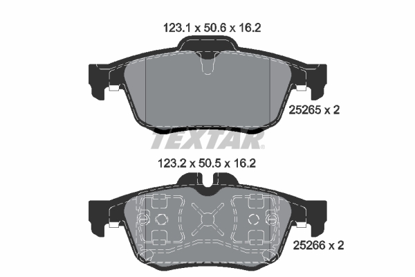 Placute frana TEXTAR 2526501