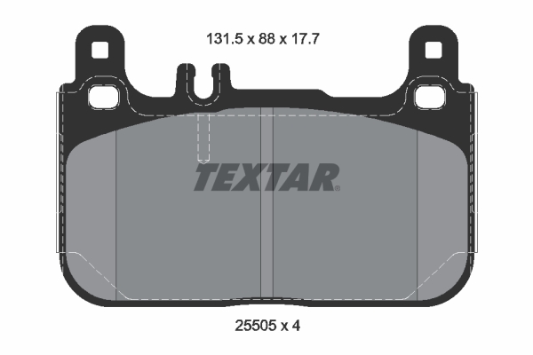 Placute frana TEXTAR 2550501