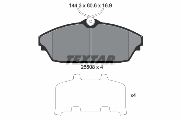 Placute frana TEXTAR 2550801