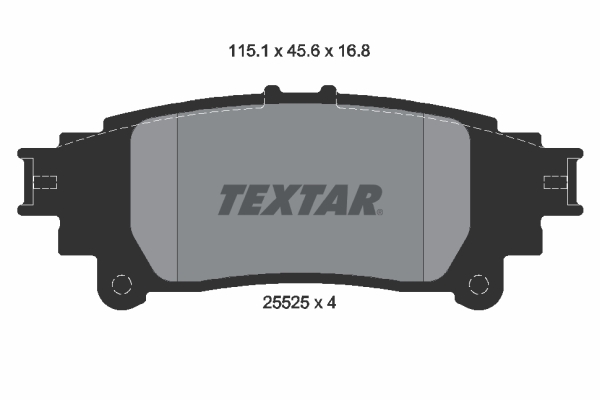 Placute frana TEXTAR 2552501