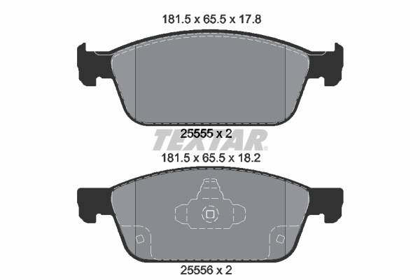 Placute frana TEXTAR 2555501