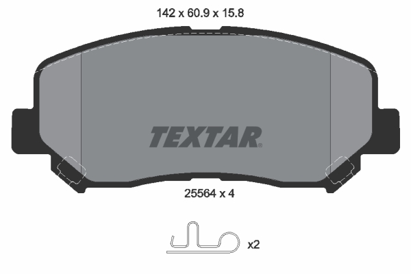 Placute frana TEXTAR 2556401