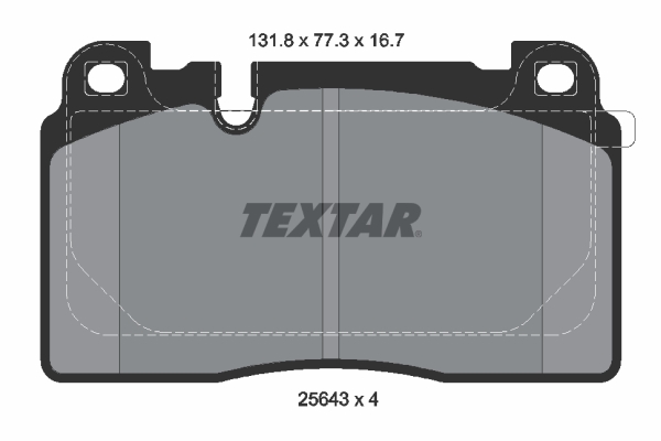 Placute frana TEXTAR 2564305
