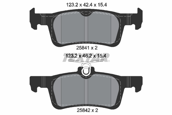 Placute frana TEXTAR 2584101