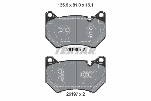Placute frana TEXTAR 2619601
